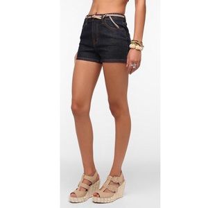 High Waisted Denim Shorts